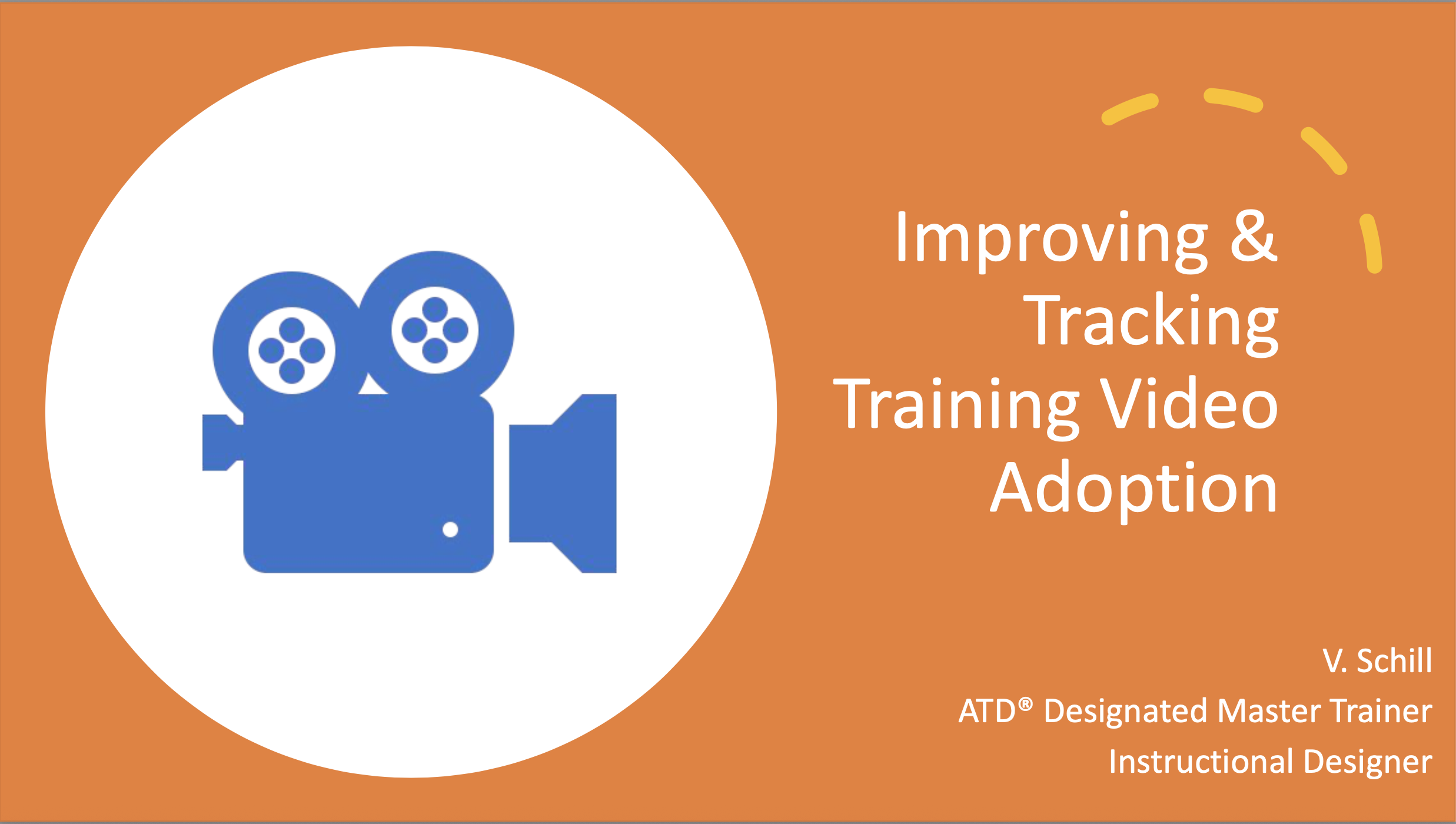 Training video adoption project screenshot